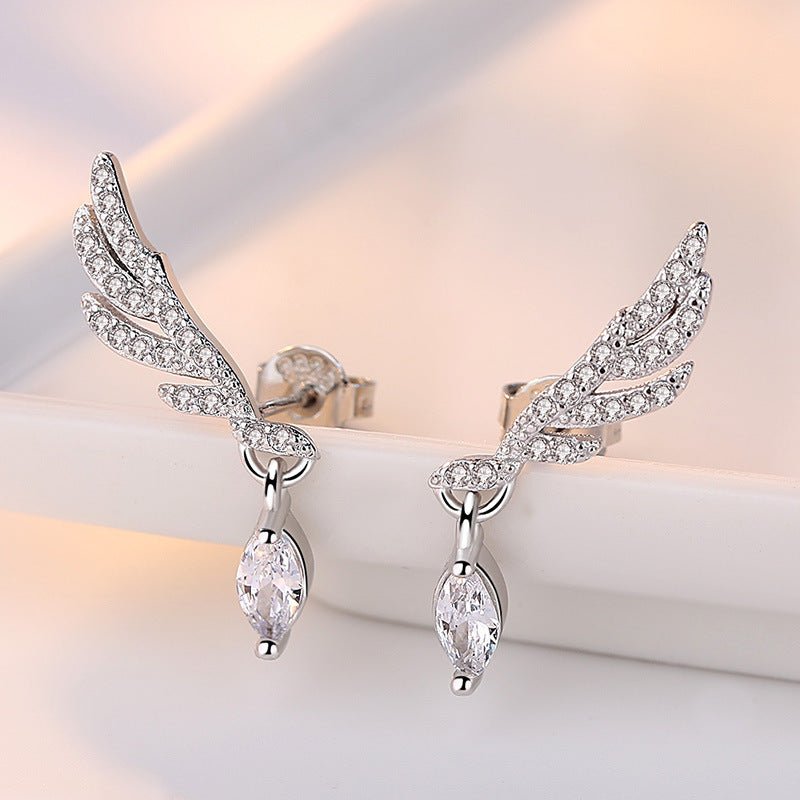 Angel Earrings Marquise Zircon-Jewearrings