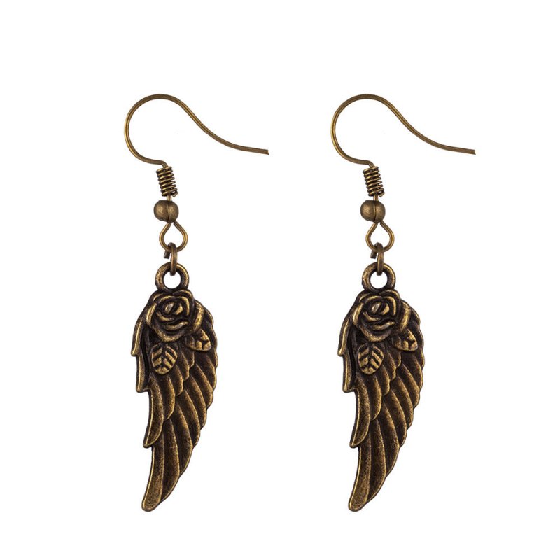 Angel Earrings Rose Wings Gothic-Jewearrings