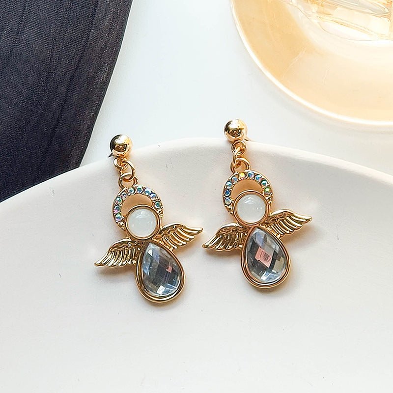 Angel Earrings Sparkling Stud-Jewearrings