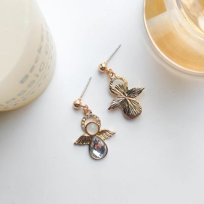 Angel Earrings Sparkling Stud-Jewearrings