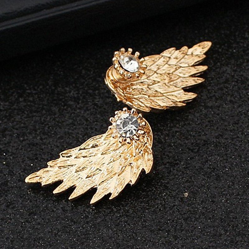 Angel Earrings Stud with Diamonds-Jewearrings