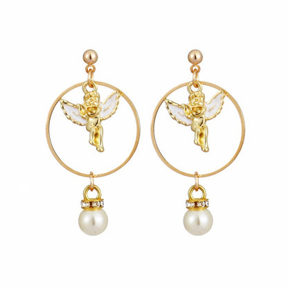 Angel Earrings Vintage Pearl-Jewearrings