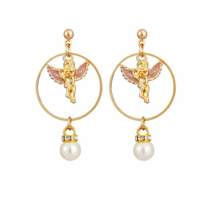 Angel Earrings Vintage Pearl-Jewearrings