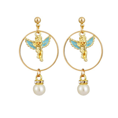 Angel Earrings Vintage Pearl-Jewearrings