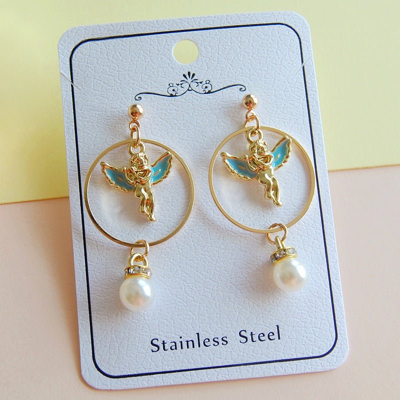 Angel Earrings Vintage Pearl-Jewearrings