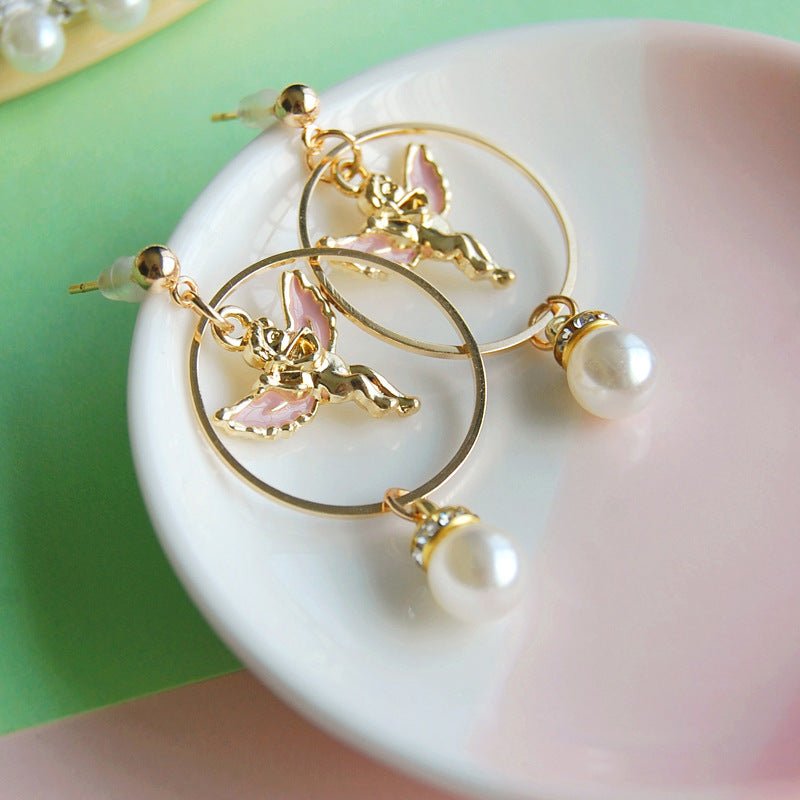 Angel Earrings Vintage Pearl-Jewearrings