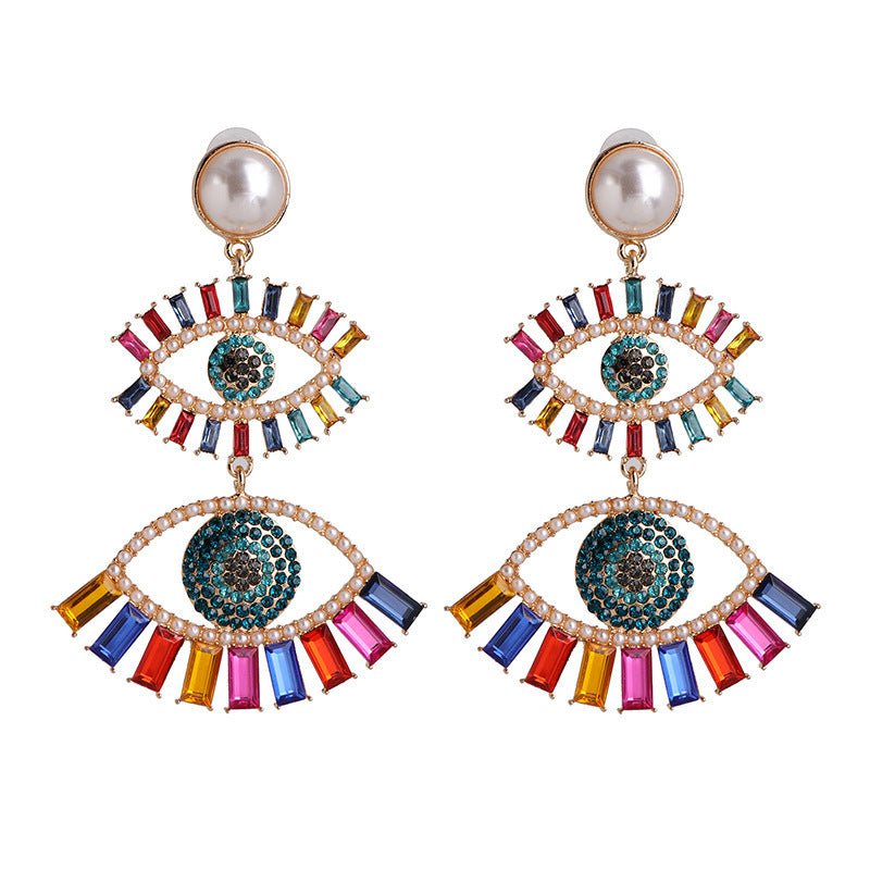 Angel Eye Colorful Earrings-Jewearrings