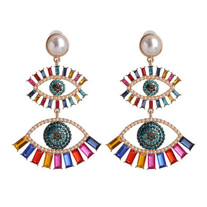 Angel Eye Colorful Earrings-Jewearrings