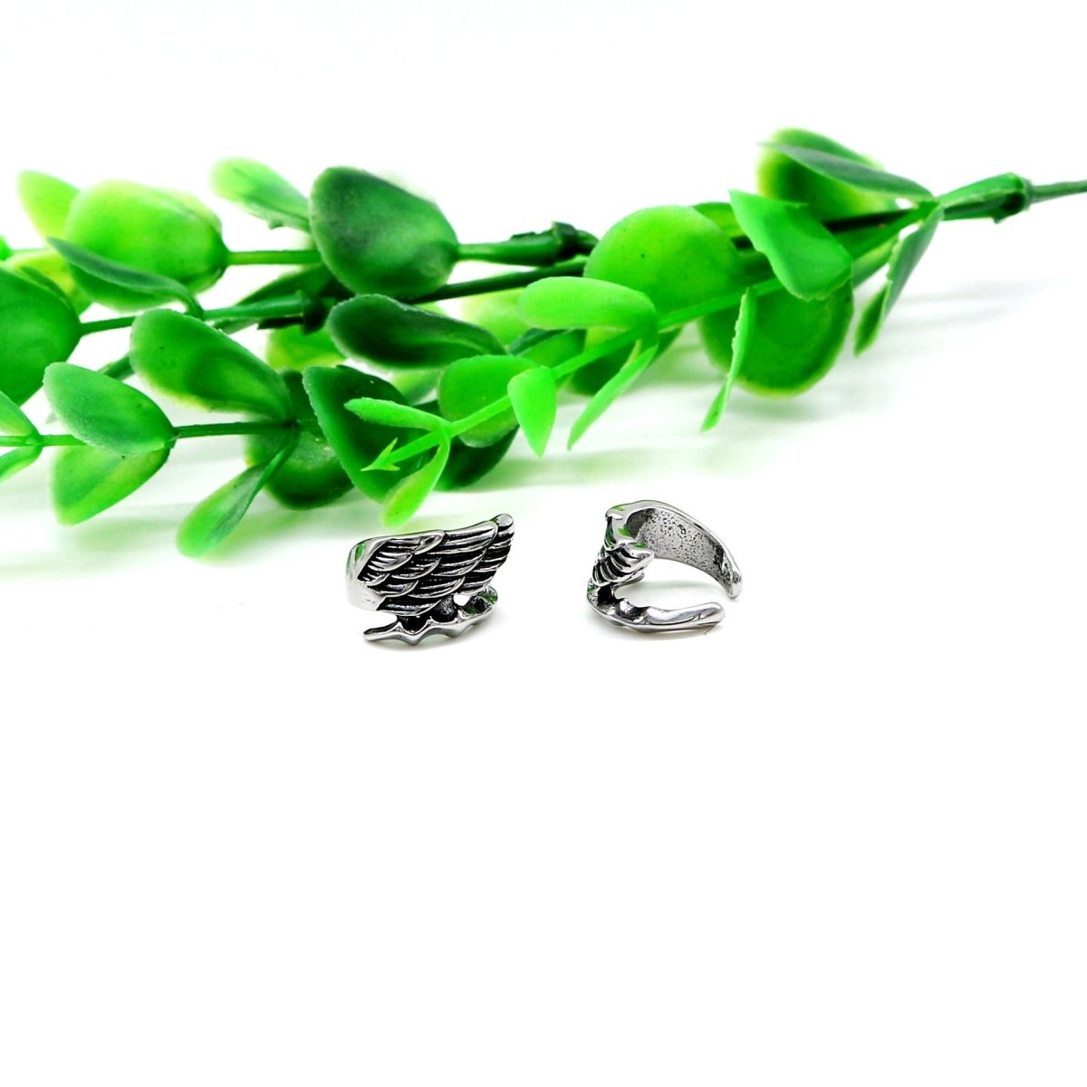 Angel Wings Titanium Earrings-Jewearrings