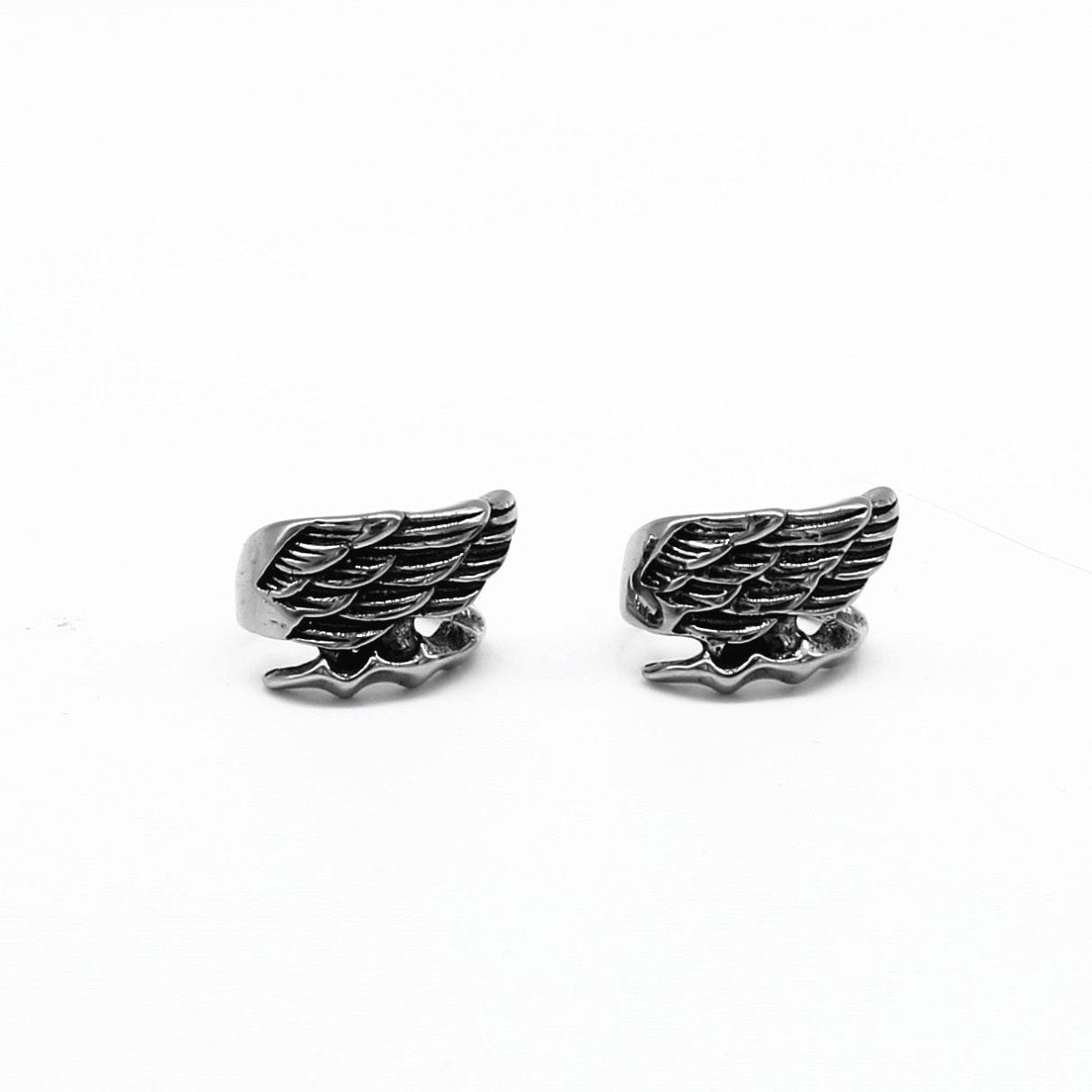 Angel Wings Titanium Earrings-Jewearrings