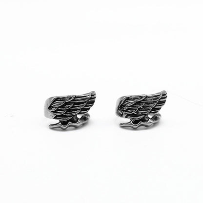 Angel Wings Titanium Earrings-Jewearrings