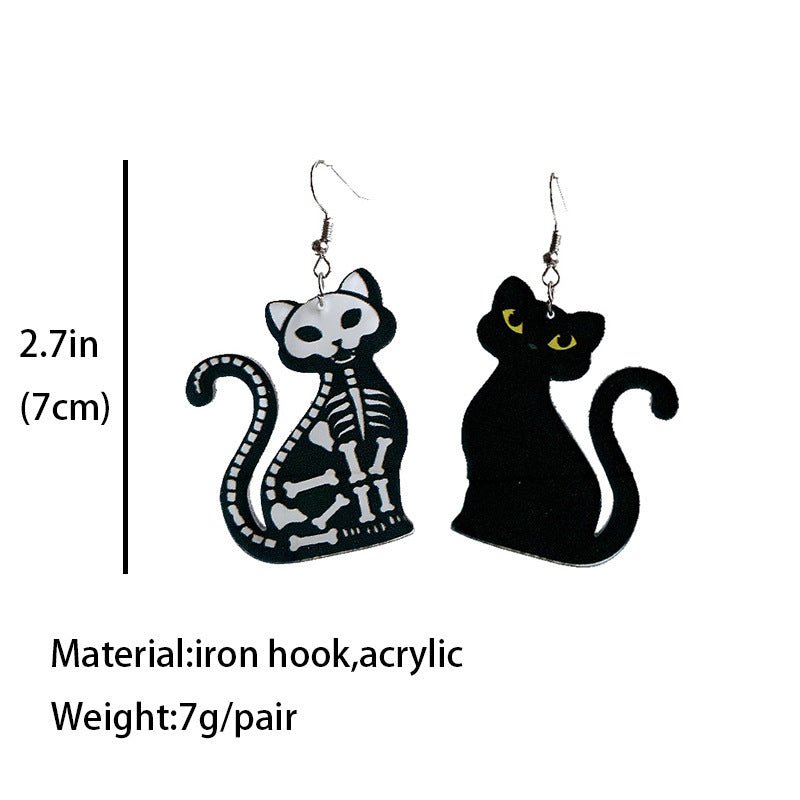 Animal Earrings Acrylic Women Asymmetric-Jewearrings