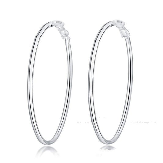 Aravant 925 Silver Creole Circle Hoop Earrings For Women-Jewearrings