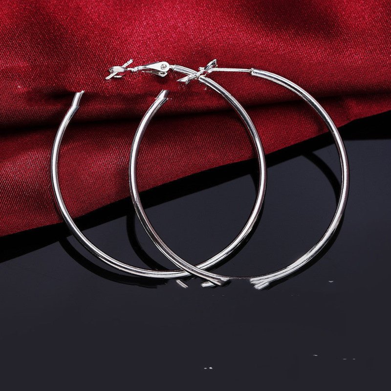 Aravant 925 Silver Creole Circle Hoop Earrings For Women-Jewearrings