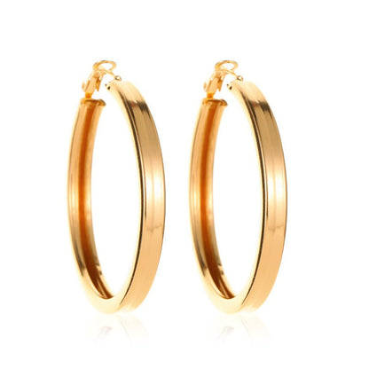 Ashion Big Hoop Earrings For Women Gold Silver Colour-Jewearrings