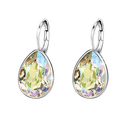 Austrian crystal drop earrings-Jewearrings