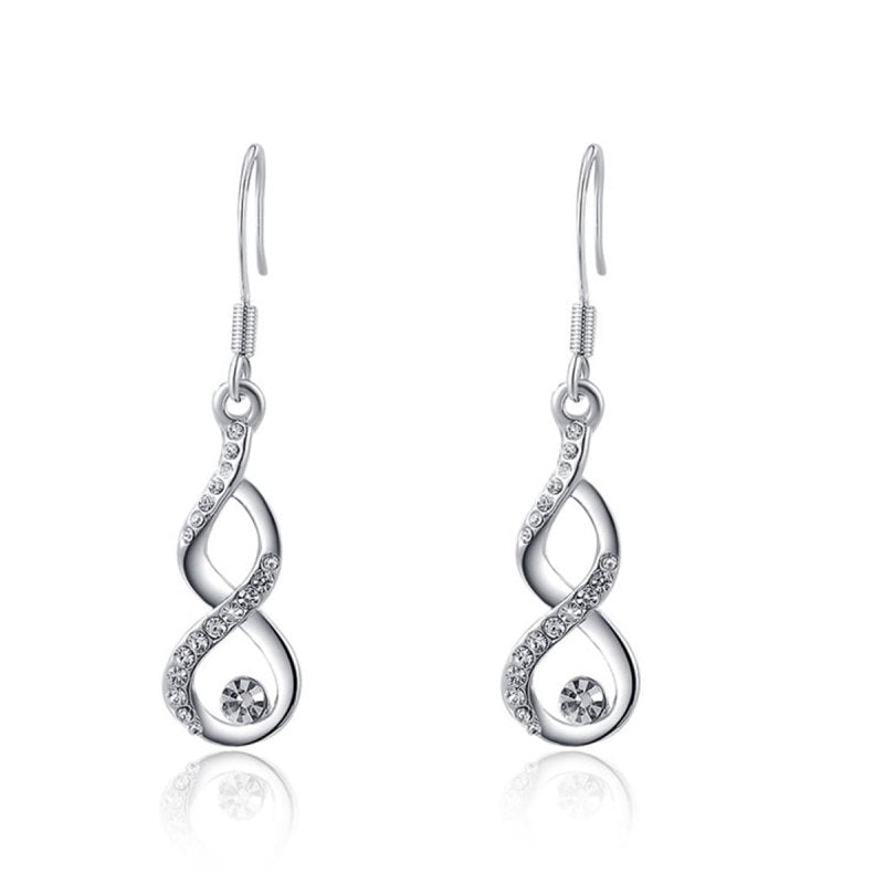 Austrian Crystal Rose Gold Gourd Earrings-Jewearrings