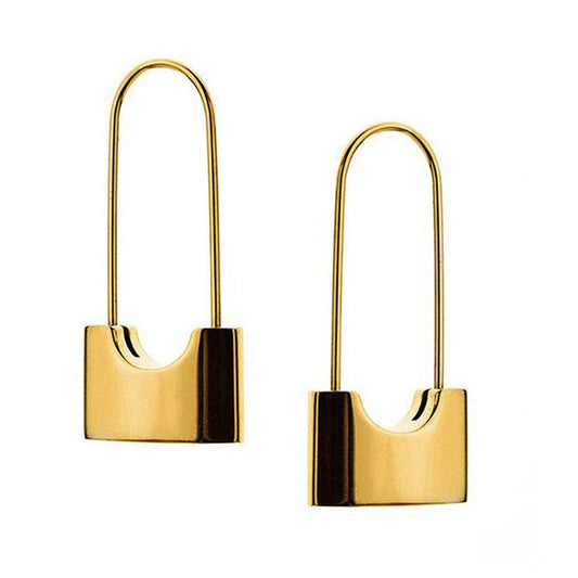 Autumn And Winter Earrings Niche Ins Cold Wind Plated 18k Gold Earrings-Jewearrings