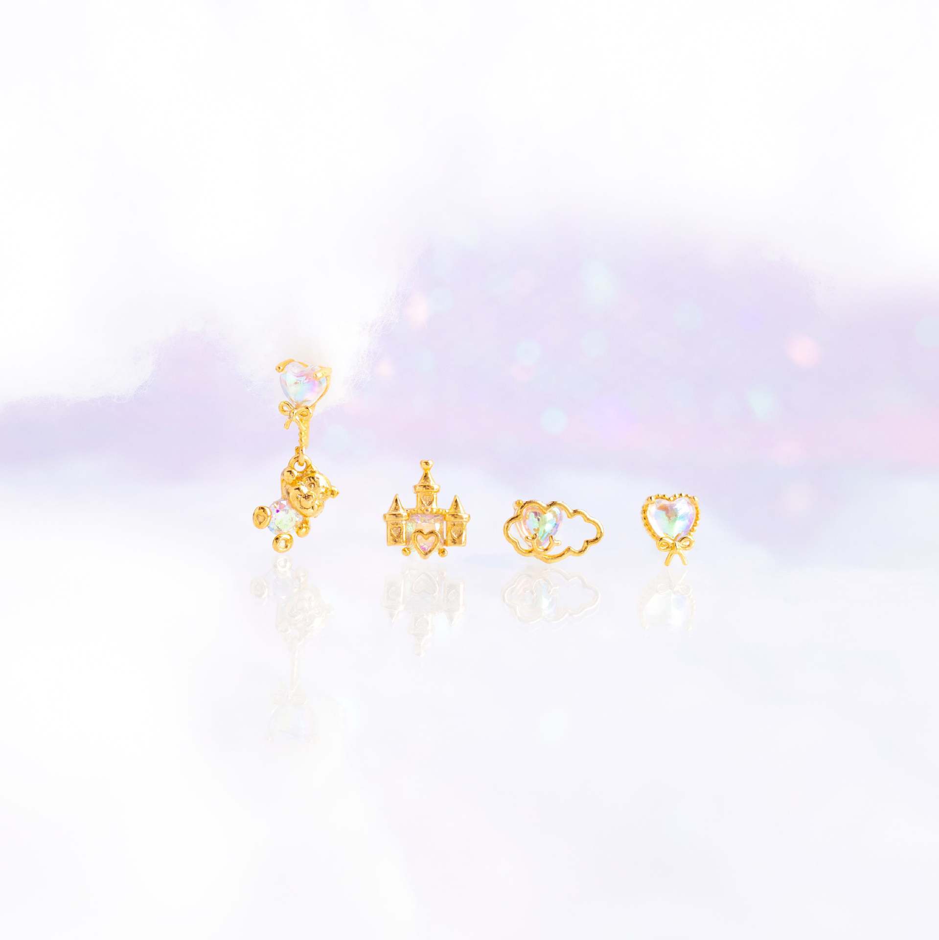 Women's Fashion Bear Copper Plated 18k Gold Earrings-Jewearrings