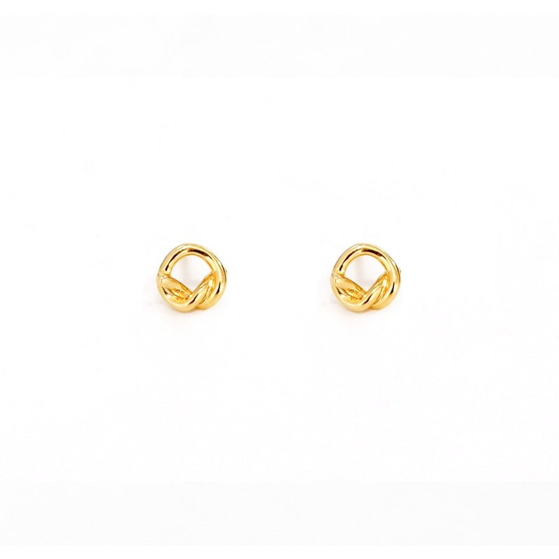 Women's Simple And Versatile Classic Knot Stud Earrings-Jewearrings