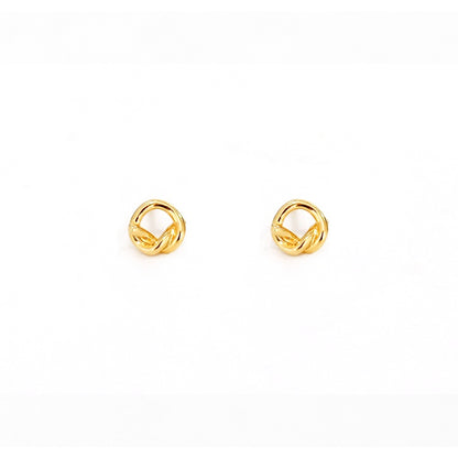 Women's Simple And Versatile Classic Knot Stud Earrings-Jewearrings