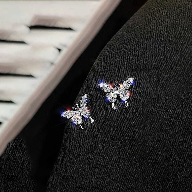 Elegant Clip-on Earrings Small Butterfly Earrings-Jewearrings