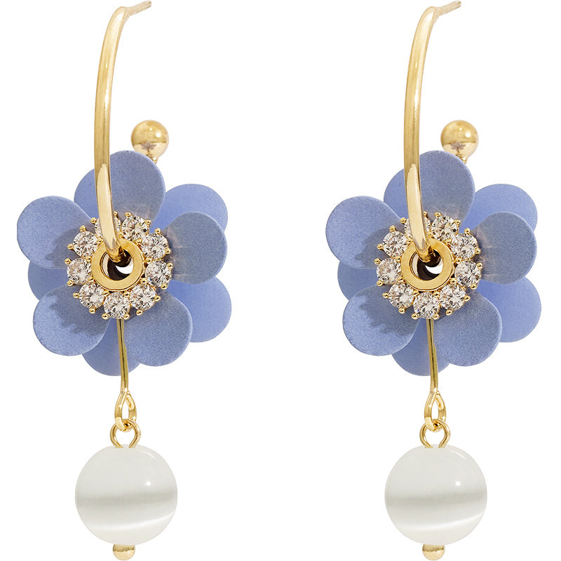 Flower Earrings Design Soft And Trendy Opal-Jewearrings