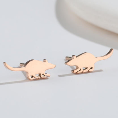 Cute Elf Animal Stud Earrings For Women Ins Style Personalized Earclip-Jewearrings