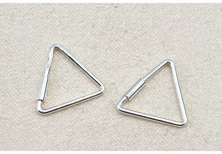 S925 Sterling Silver Female Temperament Simple Personality Earrings-Jewearrings