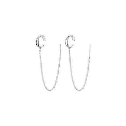 Fashionable Ear Bone Clip Cold Wind Earrings For Women-Jewearrings