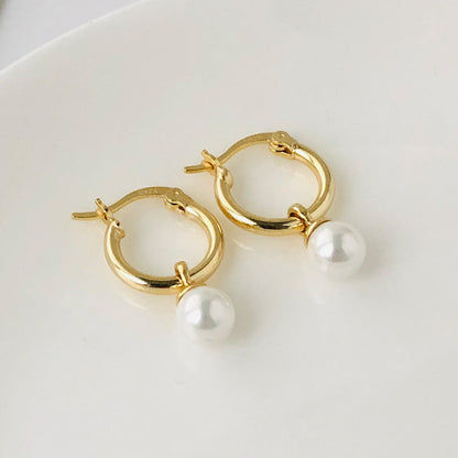 Women's Light Luxury Retro Sterling Silver Circle Earrings-Jewearrings