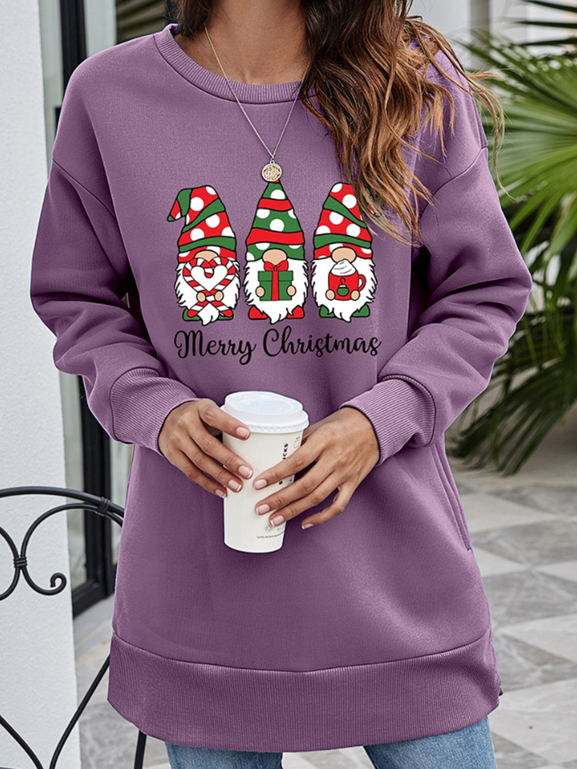 MERRY CHRISTMAS Graphic Sweatshirt-Jewearrings