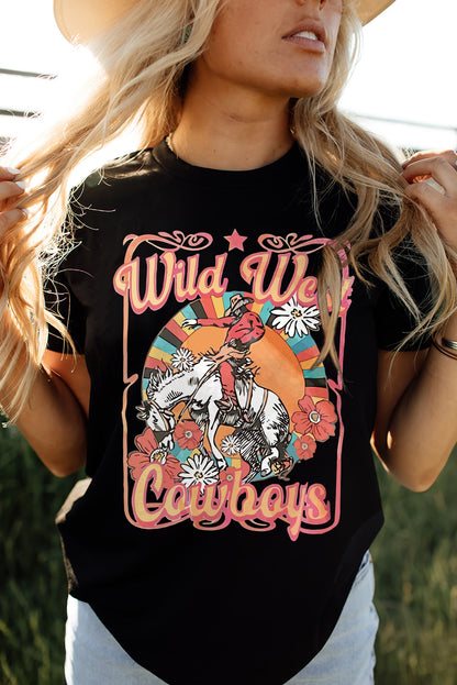 WILD WEST COWBOYS Graphic Tee Shirt-Jewearrings