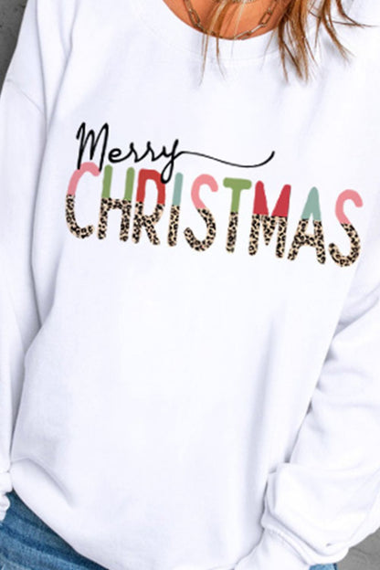 MERRY CHRISTMAS Graphic Sweatshirt-Jewearrings