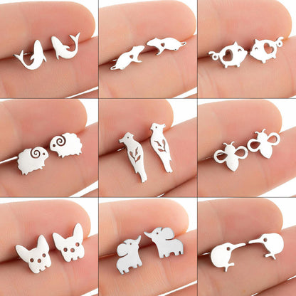 Dolphin Earrings Simple-Jewearrings