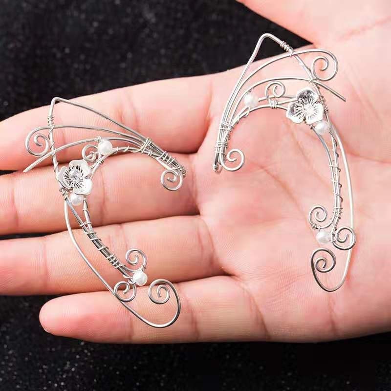 Women's Vintage Pure Handmade Ear Clip Earrings-Jewearrings