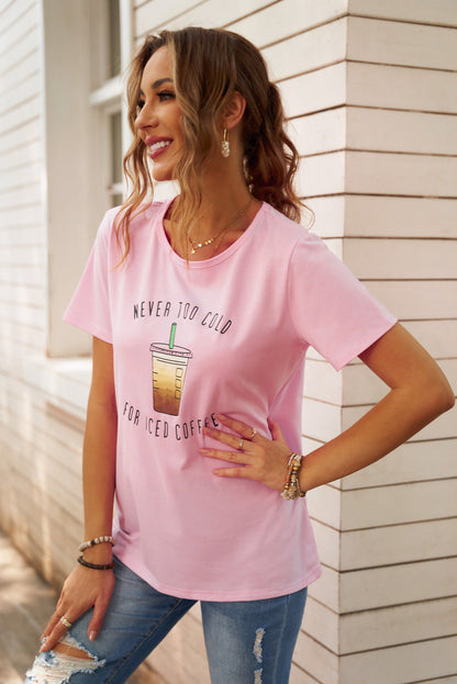 Never Too Cold for Iced Coffee Tee-Jewearrings