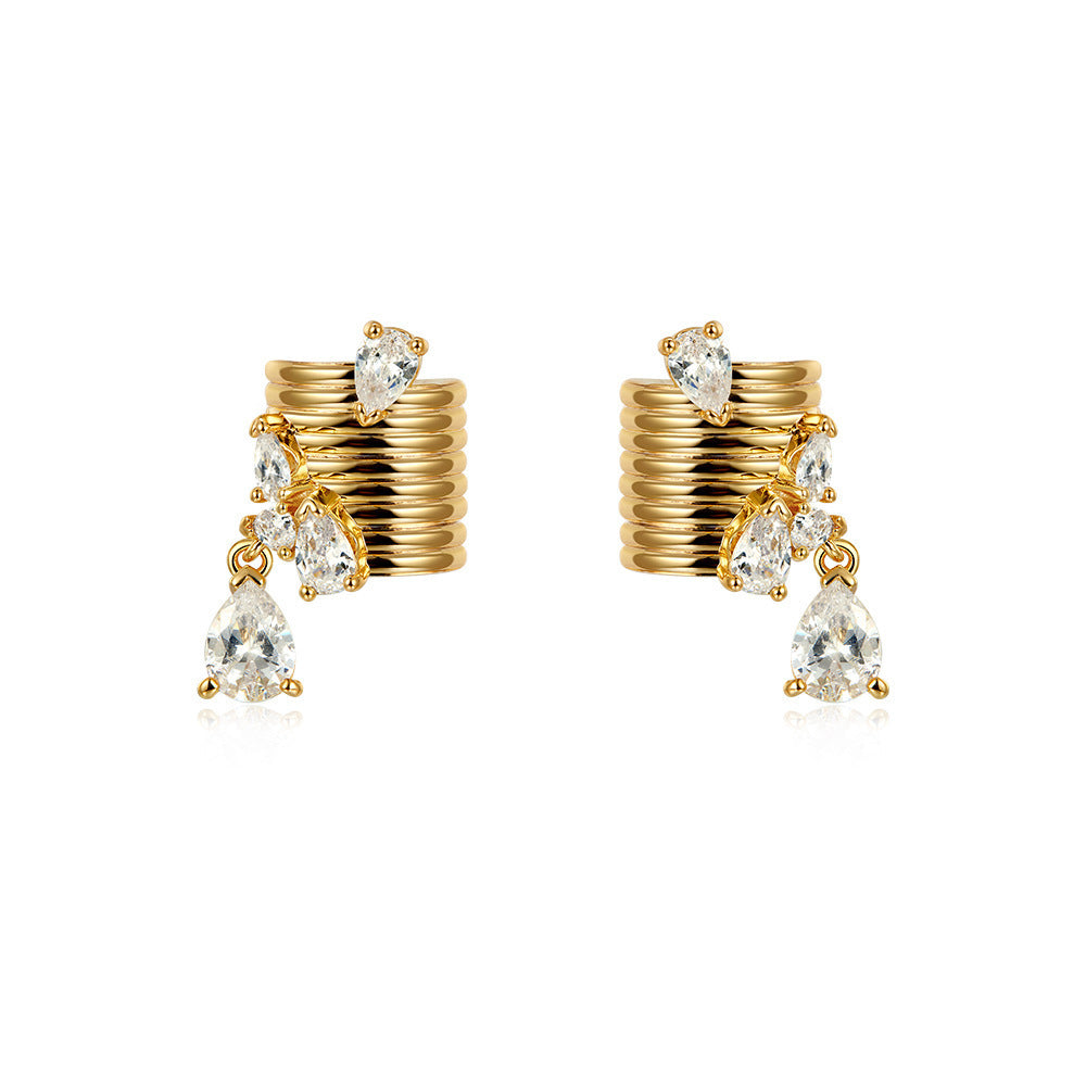 Ear Clip Personality Temperament Stud Earrings-Jewearrings