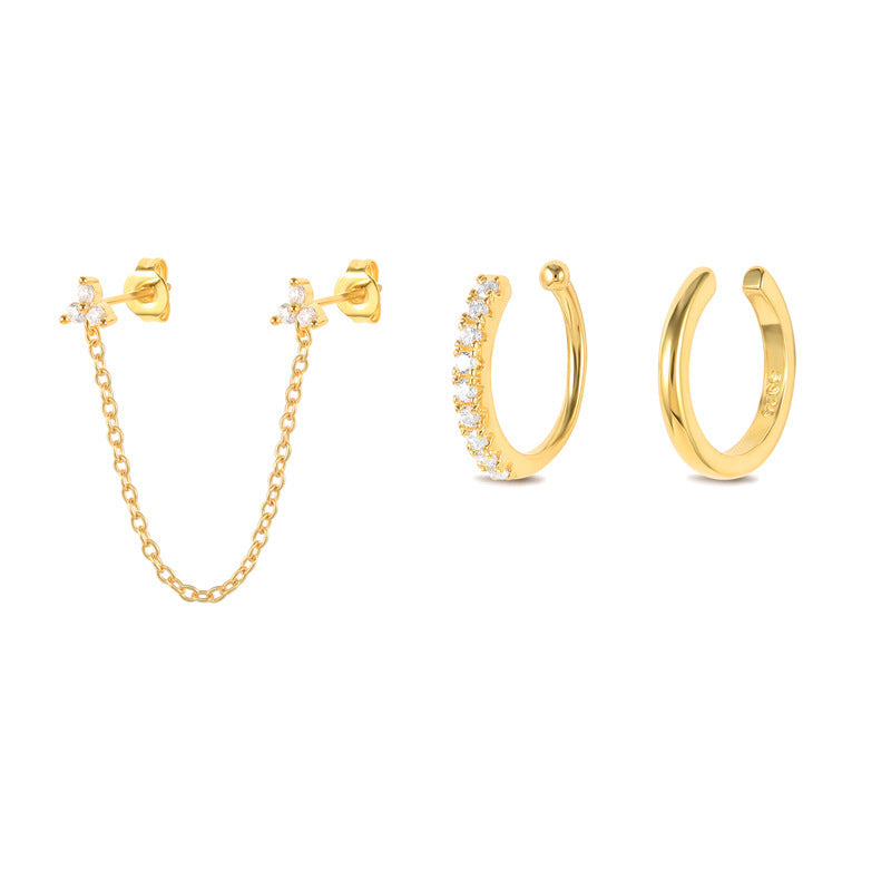 Women's Snake Shape Spiral Hoop Earrings Set-Jewearrings