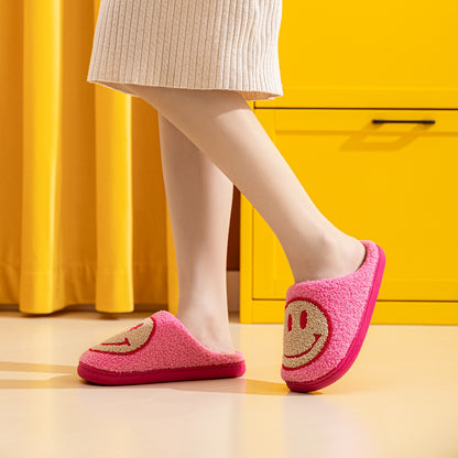 Melody Smiley Face Slippers-Jewearrings