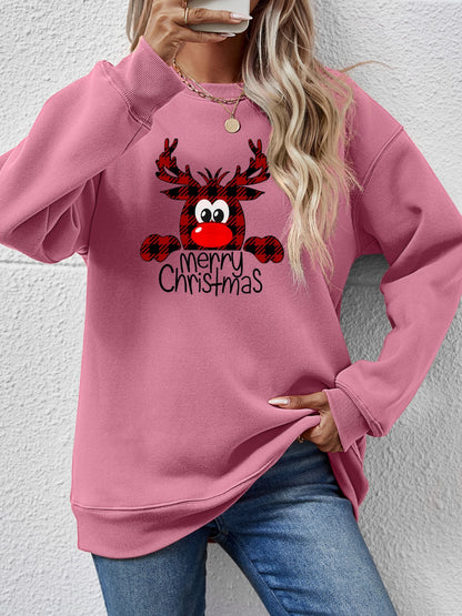 MERRY CHRISTMAS Graphic Sweatshirt-Jewearrings