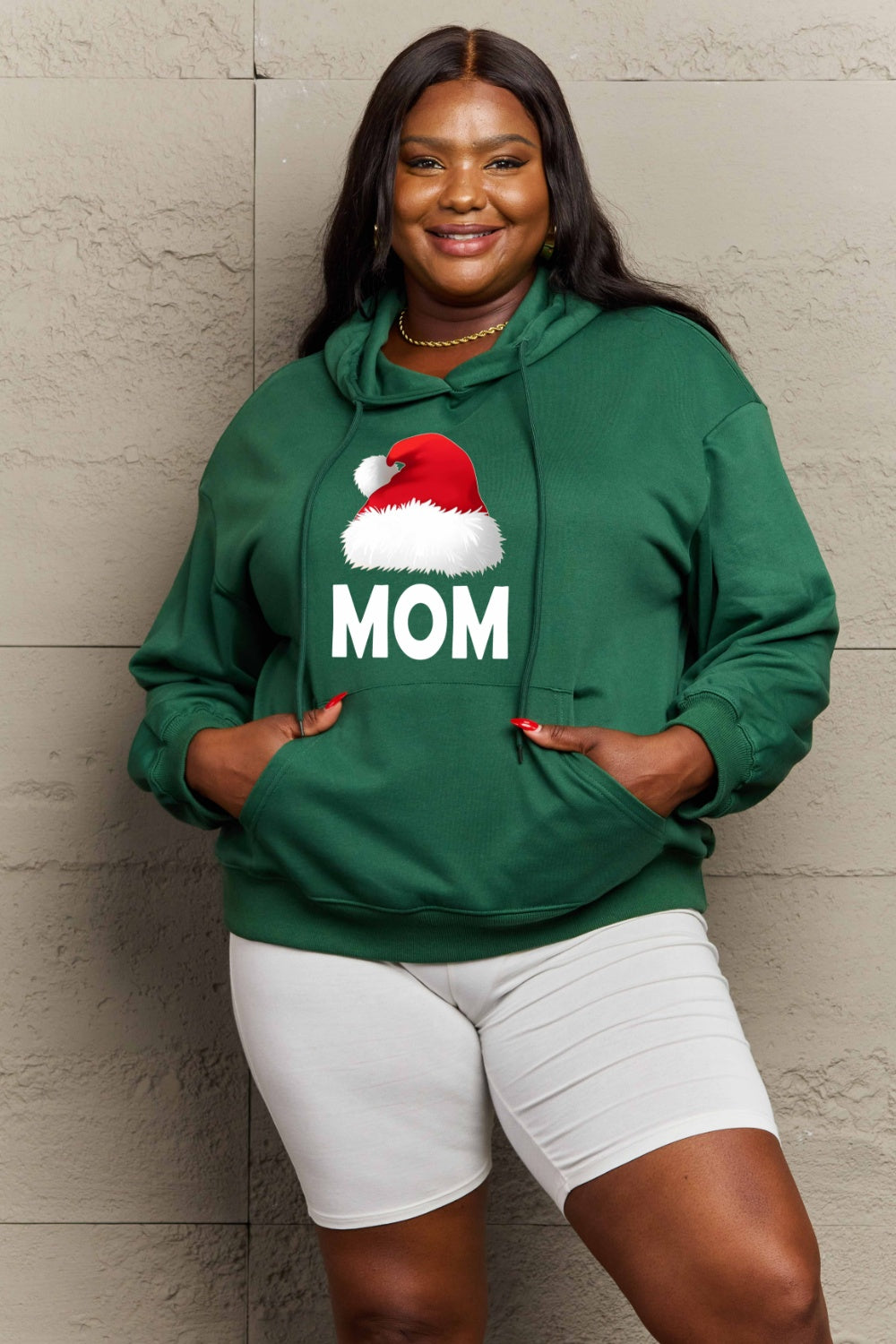 Simply Love Full Size MOM Graphic Hoodie-Jewearrings