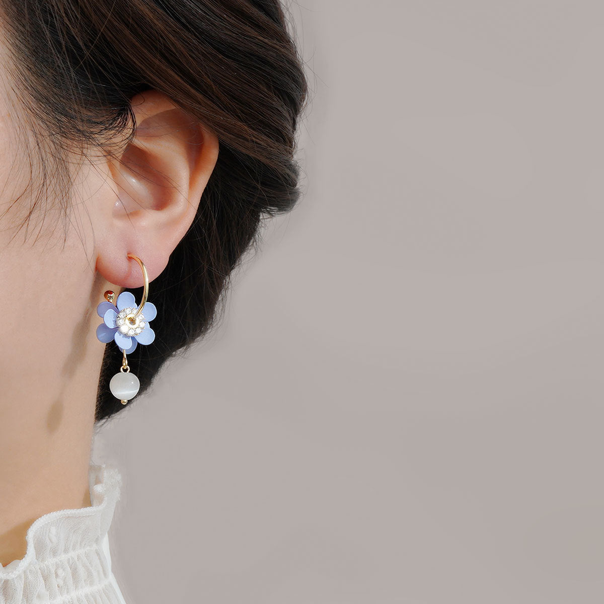 Flower Earrings Design Soft And Trendy Opal-Jewearrings