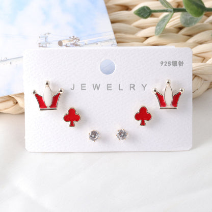 New S925 Silver Needle Women's Suit Earrings Simple Personality-Jewearrings