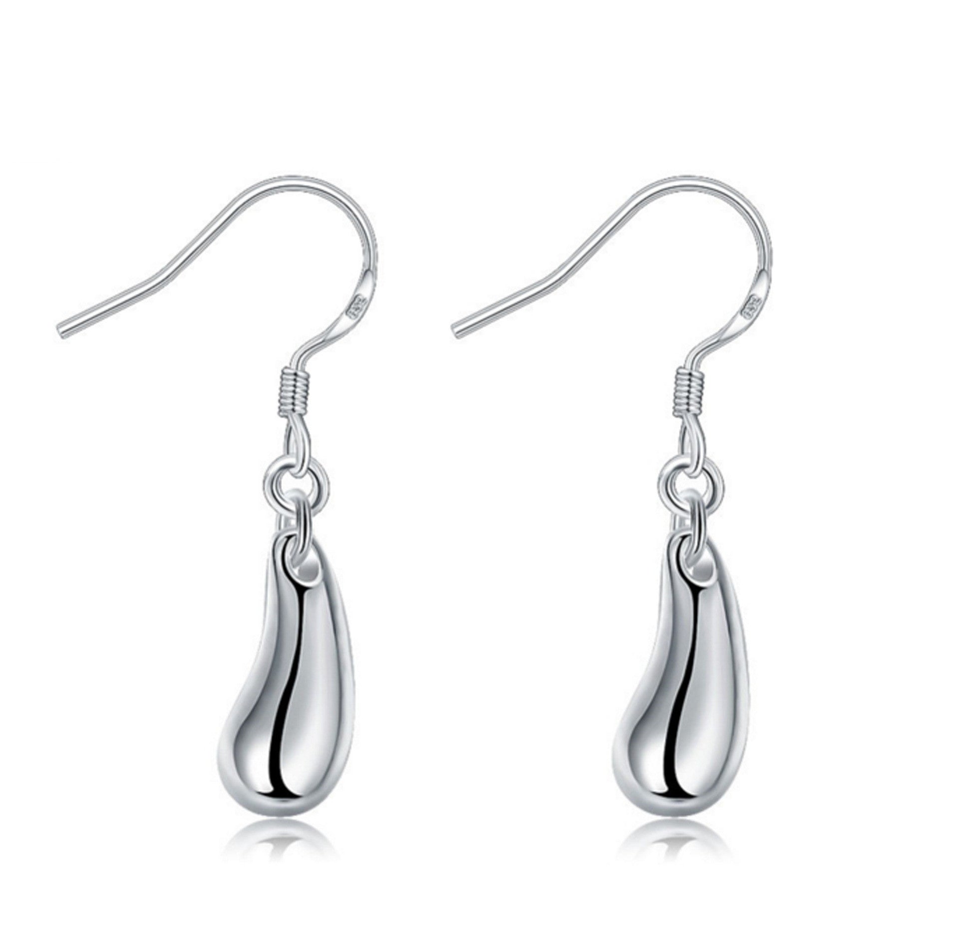 Women's Fashion Silver Waterdrop Shape Earrings-Jewearrings