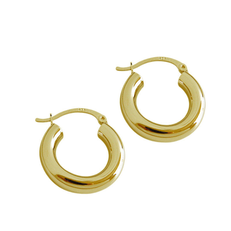 Sterling Silver Oversized Bold Earrings Design Sense-Jewearrings