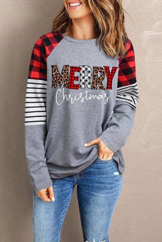 MERRY CHRISTMAS Graphic Sweatshirt-Jewearrings