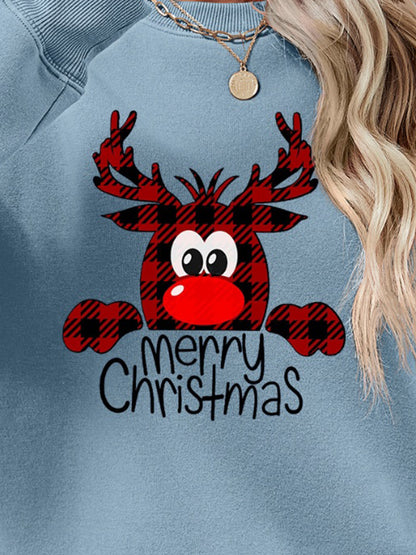 MERRY CHRISTMAS Graphic Sweatshirt-Jewearrings