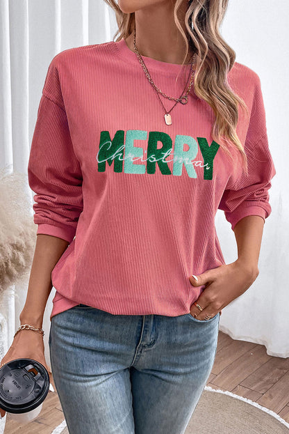 MERRY CHRISTMAS Round Neck Sweatshirt-Jewearrings