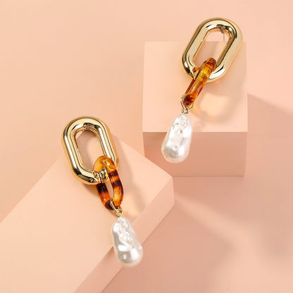 Royal Sister Temperament Pearl Earrings-Jewearrings